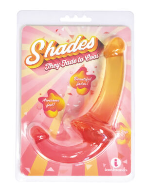 shades 9.5 inch strapless double dong pink to orange shades 9.5 inch strapless double dong pink to orange