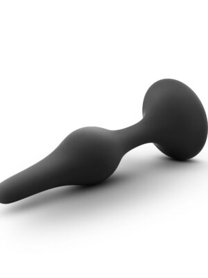 anal adventures platinum silicone beginner plug medium black anal adventures platinum silicone beginner plug medium black