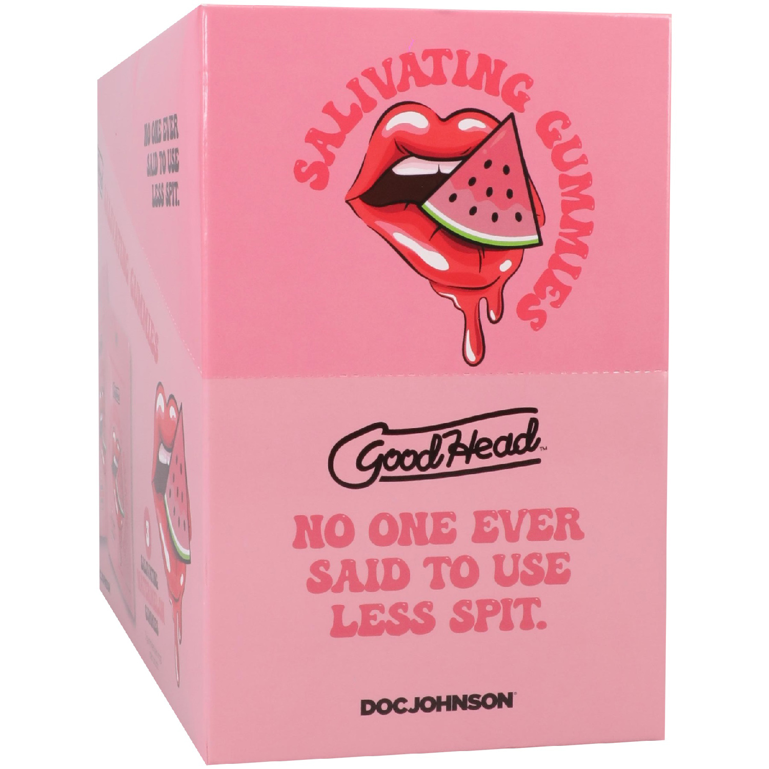 goodhead salivating gummies 24pk display (3 pcs per pouch) watermelon