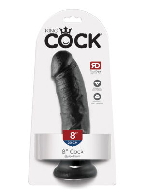 king cock 8 inch cock black