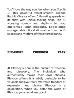 playboy pleasure hop to it rabbit vibrator dark purple