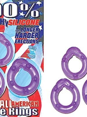 all american triple rings purple