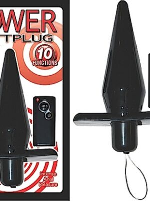 power buttplug remote control black