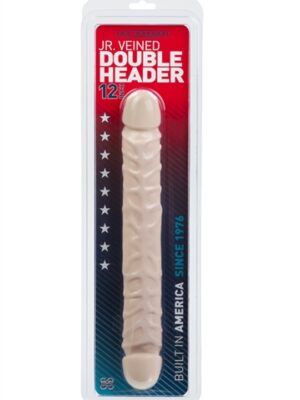 jr. veined double header 12 inches white