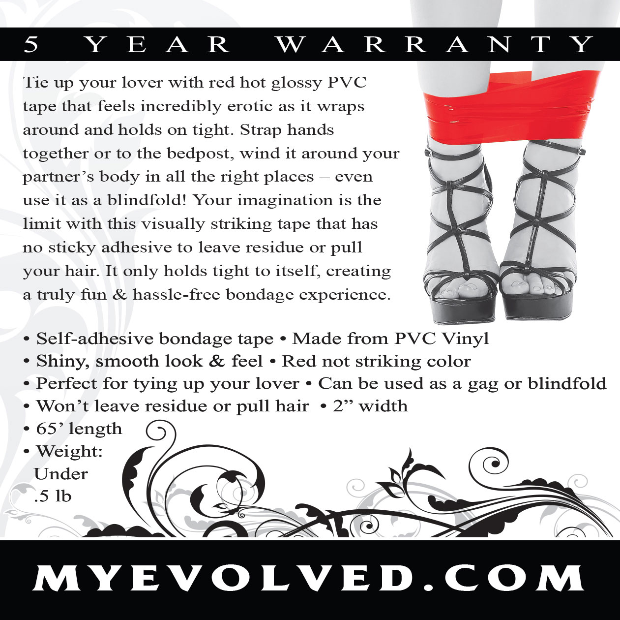 bondage tape red