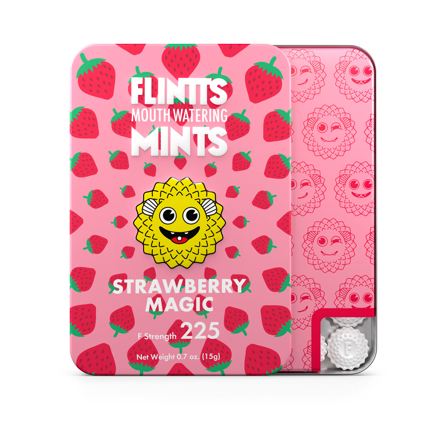 flintts mouth watering mints strawberry magic f strength 225