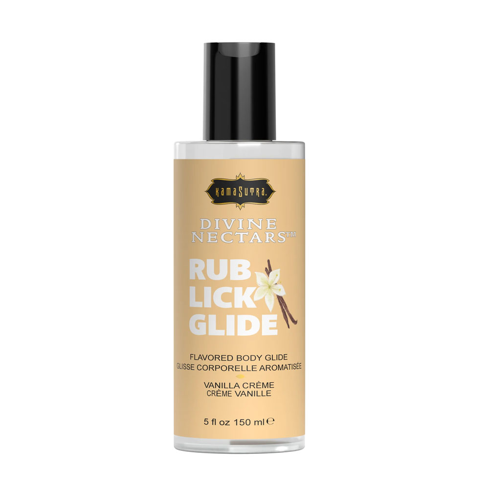 divine nectars flavored body glide vanilla creme 5 fl. oz./ 150ml