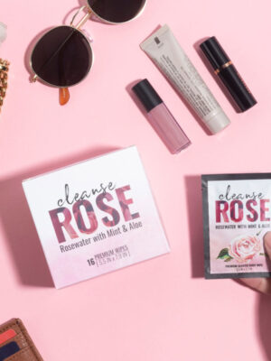 alchemy cleanse rosewater body wipes 16 ct