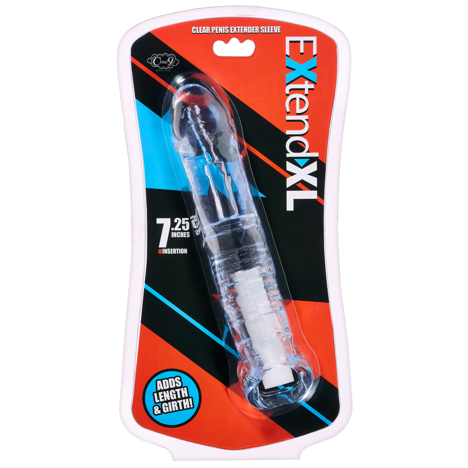 extend xl penis sleeve 7.25" clear