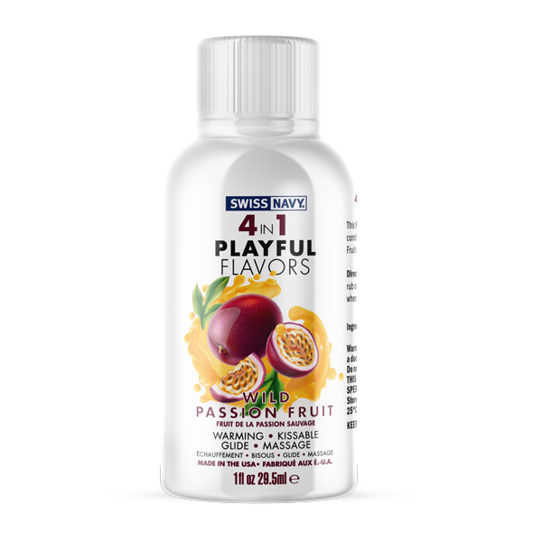 swiss navy 4 in 1 playful flavors wild passion fruit 1 fl. oz. swiss navy 4 in 1 playful flavors wild passion fruit 1 fl. oz.