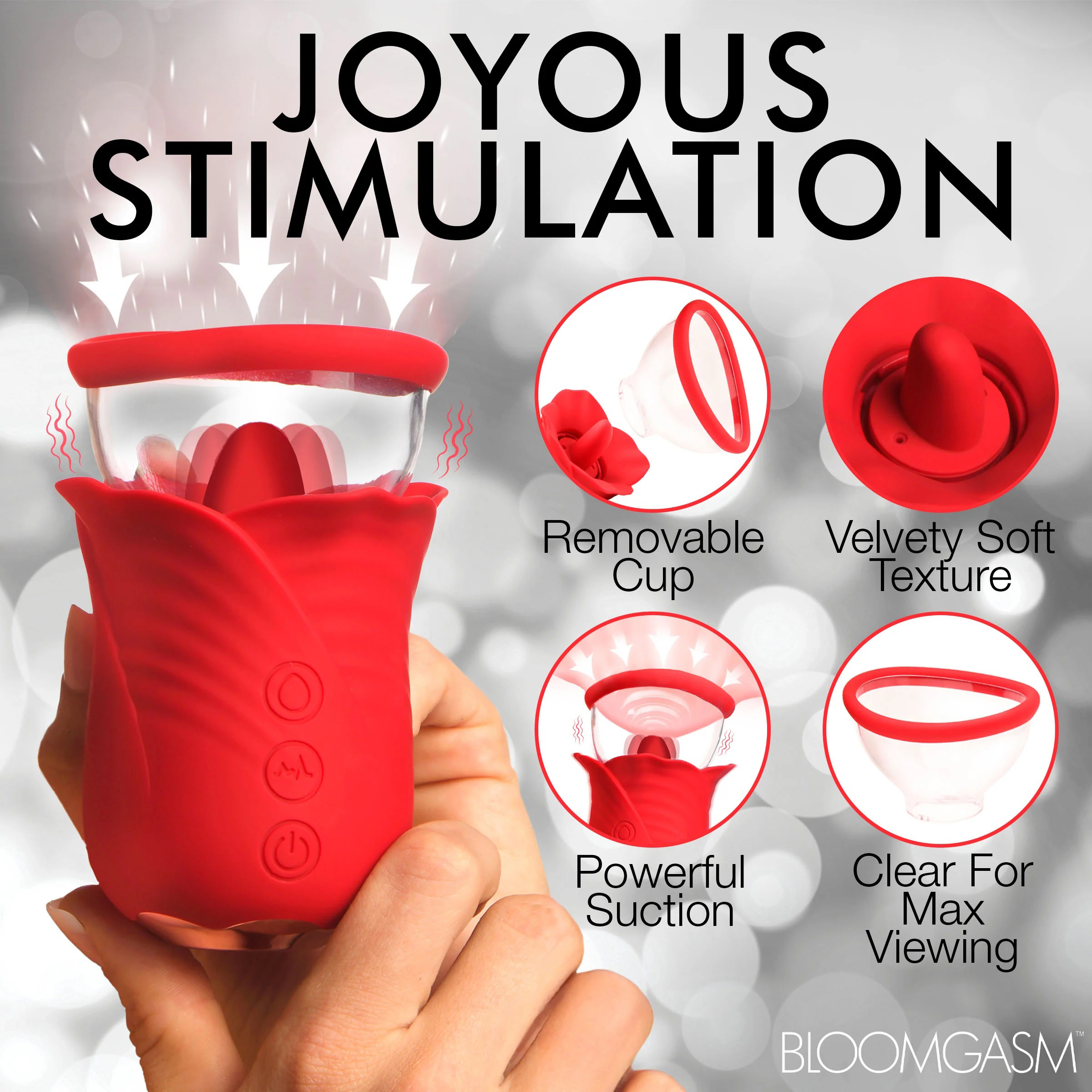 lily lover sucking and vibrating clitoral stimulator red