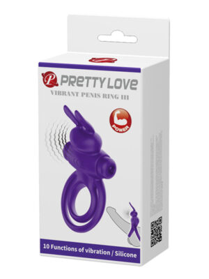 pretty love vibrant penis ring iii purple