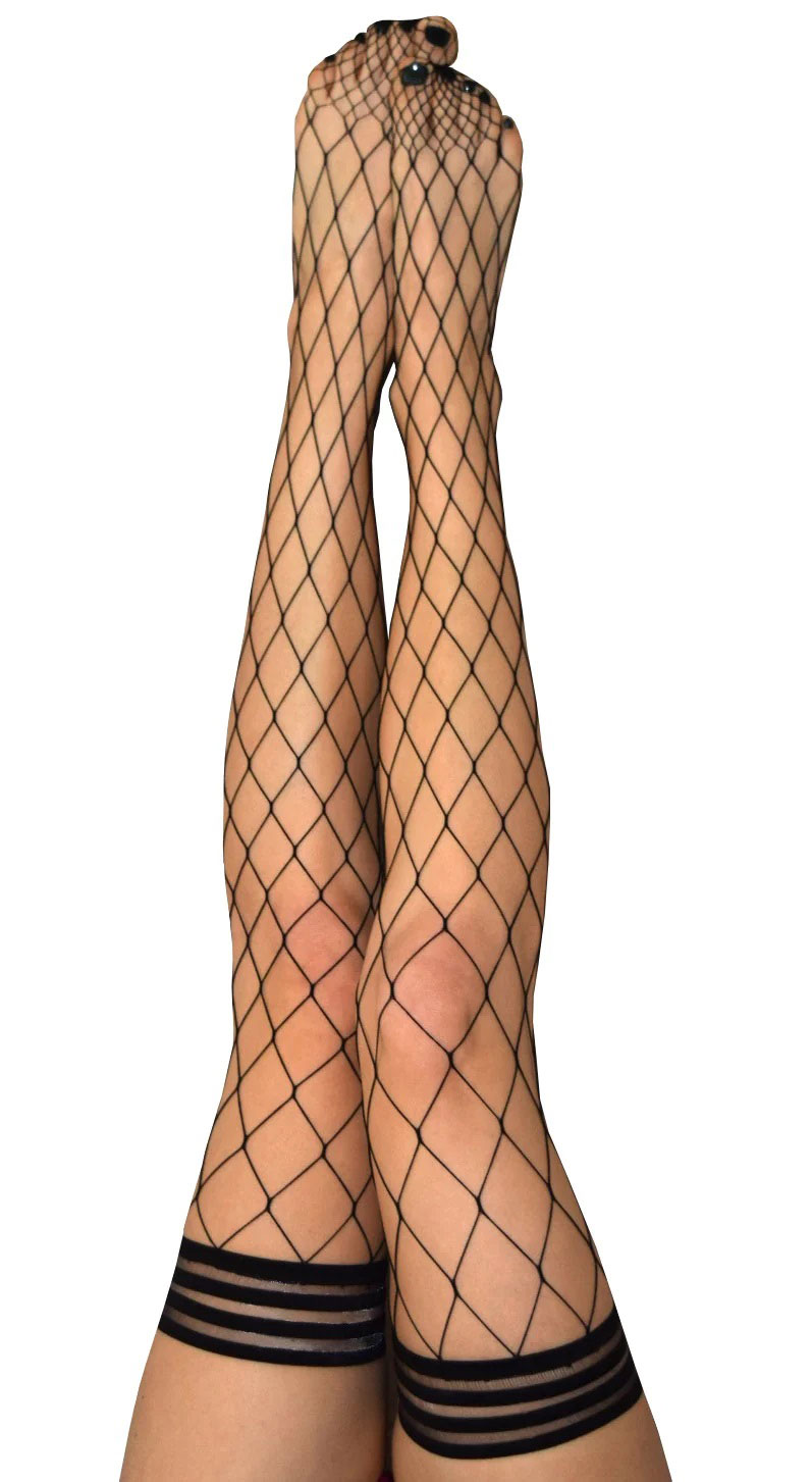 michelle fishnet thigh high size a black michelle fishnet thigh high size a black