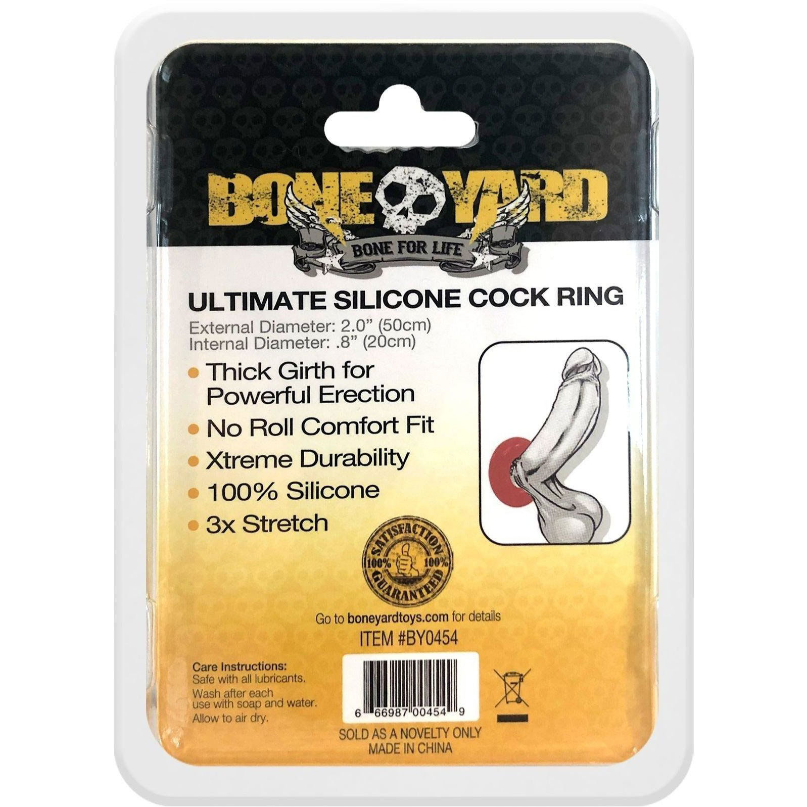 ultimate silicone cock ring red