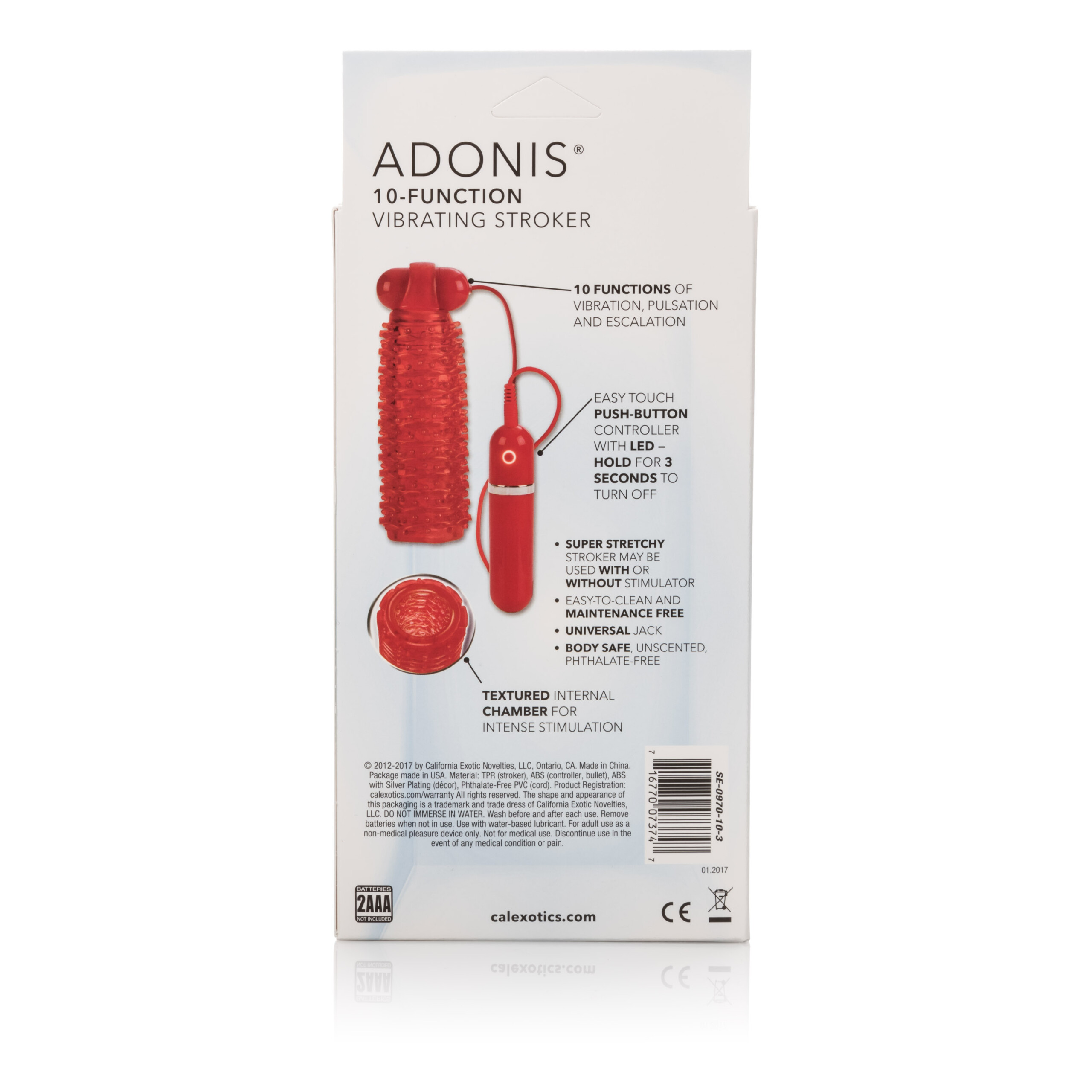 10 function adonis vibrating strokers red 10 function adonis vibrating strokers red