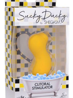 sucky ducky silicone clitoral stimulator yellow