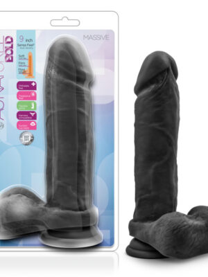 au natural bold massive 9 inch dildo black