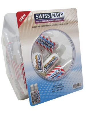 swiss navy chocolate and peppermint 1oz 50pc fishbowl