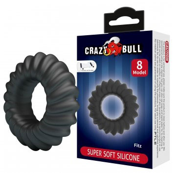 fitz cockring super soft silicone black