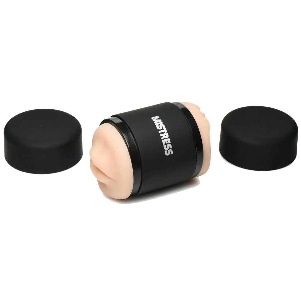 mistress double shot mouth and pussy stroker light