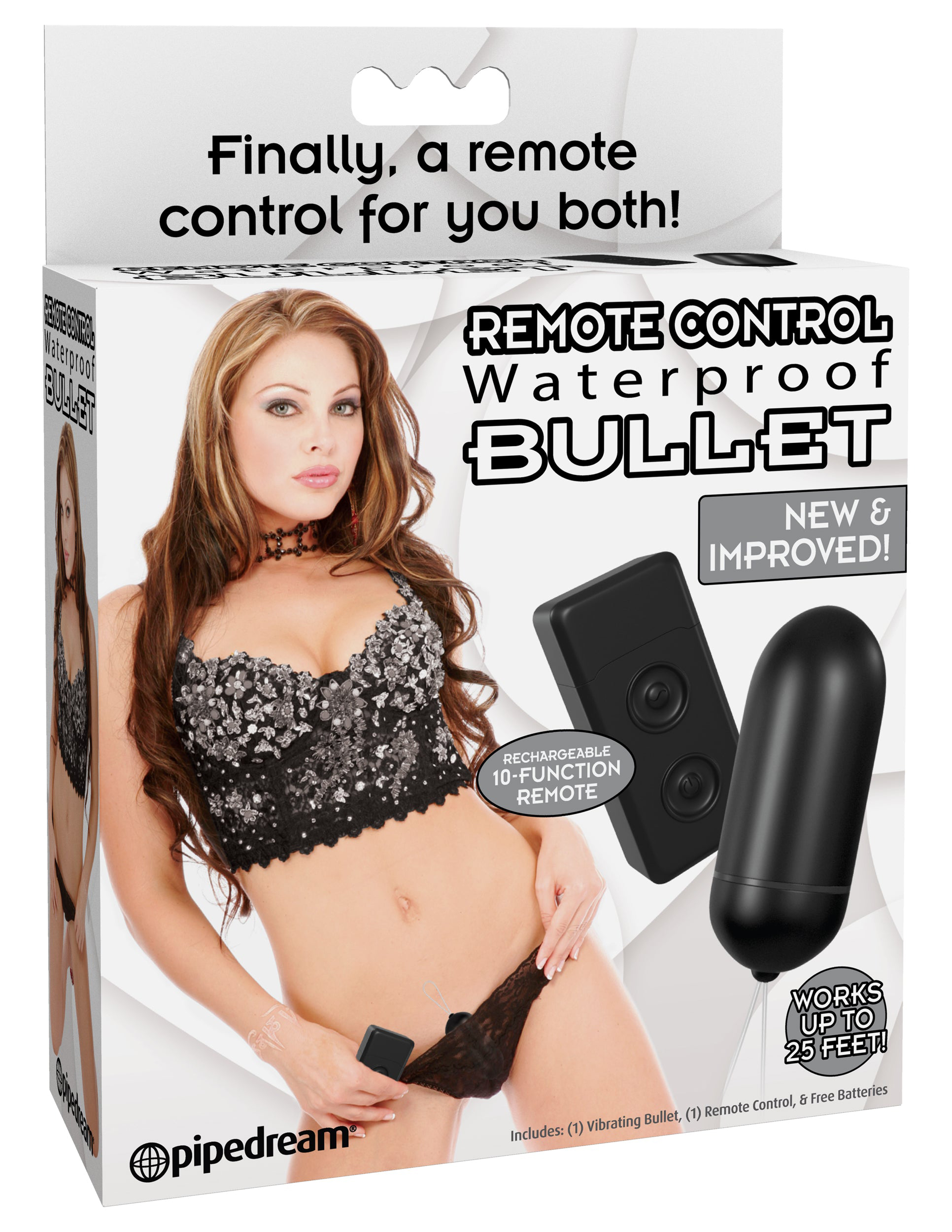 waterproof remote control bullet black