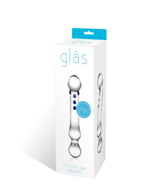 curved g spot 6" glass dildo curved g spot 6" glass dildo