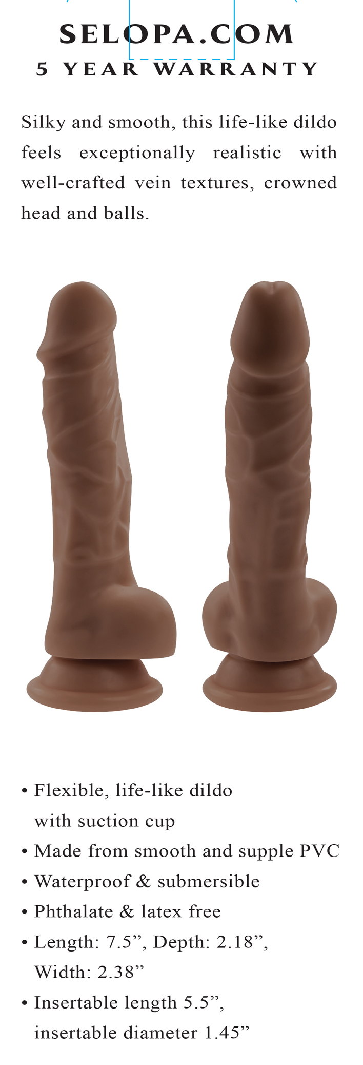 6 inch dildo dark