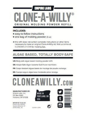 clone a willy molding powder refill 3.3 oz. clone a willy molding powder refill 3.3 oz.