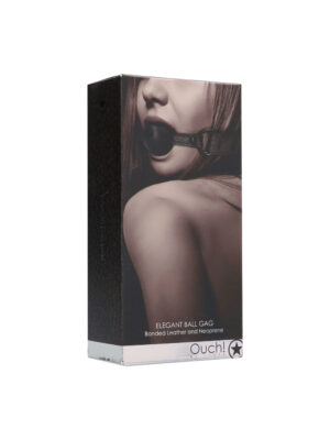 ouch elegant ball gag titanium grey ouch elegant ball gag titanium grey