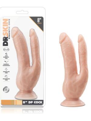dr. skin 8 inch dp cock vanilla
