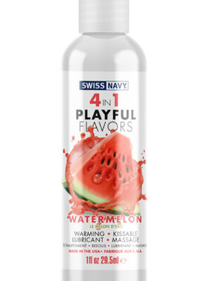 swiss navy 4 in 1 playful flavors watermelon 1 oz