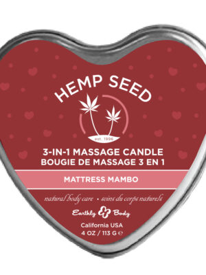 hemp seed 3 in 1 massage candle mattress mambo mattress mambo 4oz