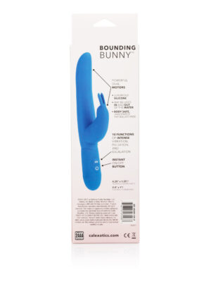 posh 10 function silicone bounding bunny blue