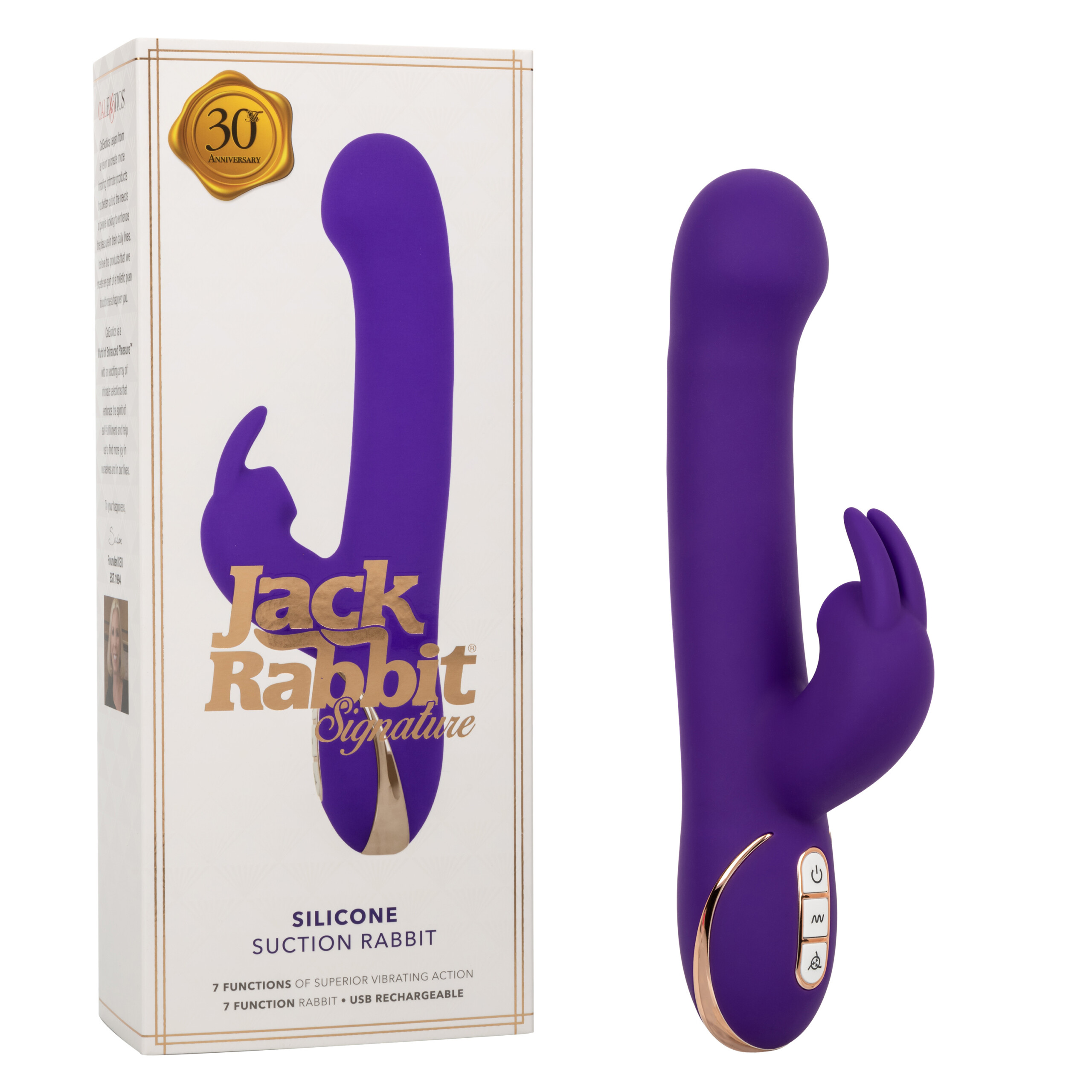 jack rabbit signature silicone suction rabbit purple