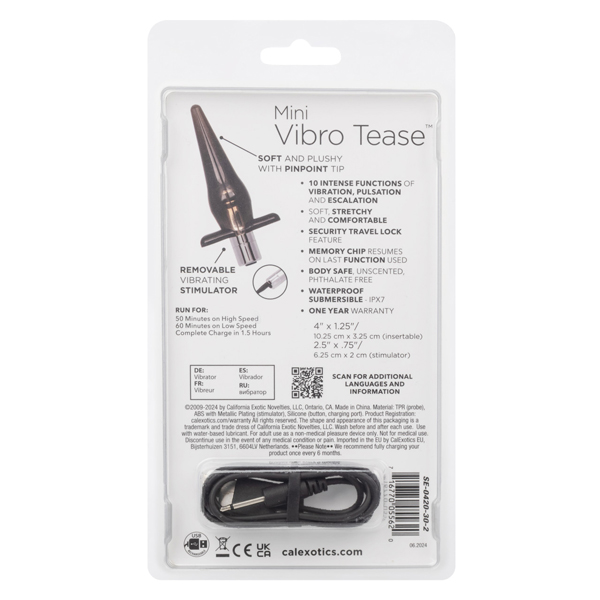 mini tease slender probe smoke rechargeable