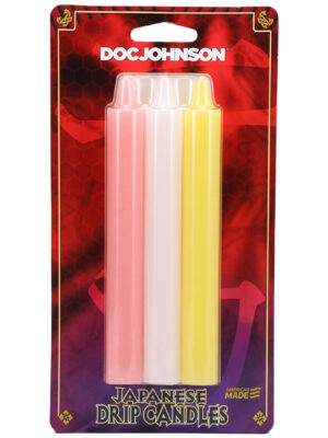 japanese drip candles 3 pack pink, white, yellow japanese drip candles 3 pack pink, white, yellow