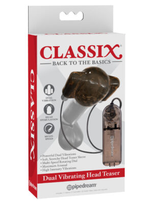 classix dual vibrating head teaser black/smoke