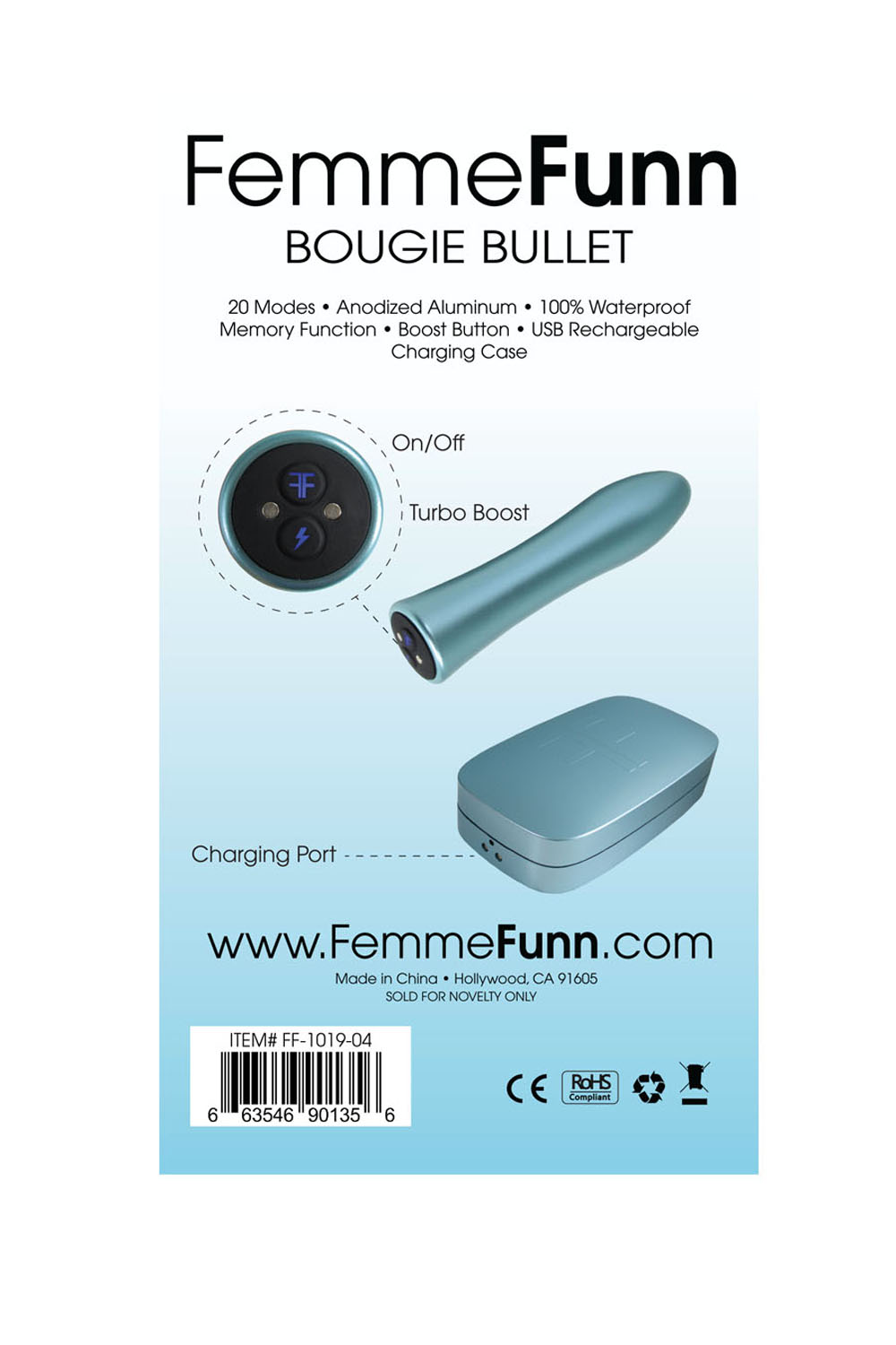 bougie bullet light blue