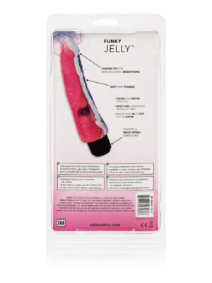 funky jelly vibe 7.5 inches pink/purple
