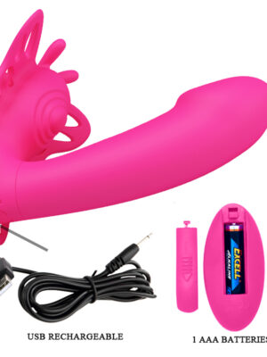 pretty love katherine wearable butterfly vibrator fuchsia