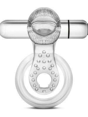 stay hard 10 function vibrating tongue ring clear