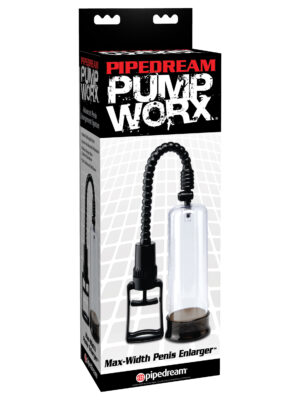 pump worx max width penis enlarger black