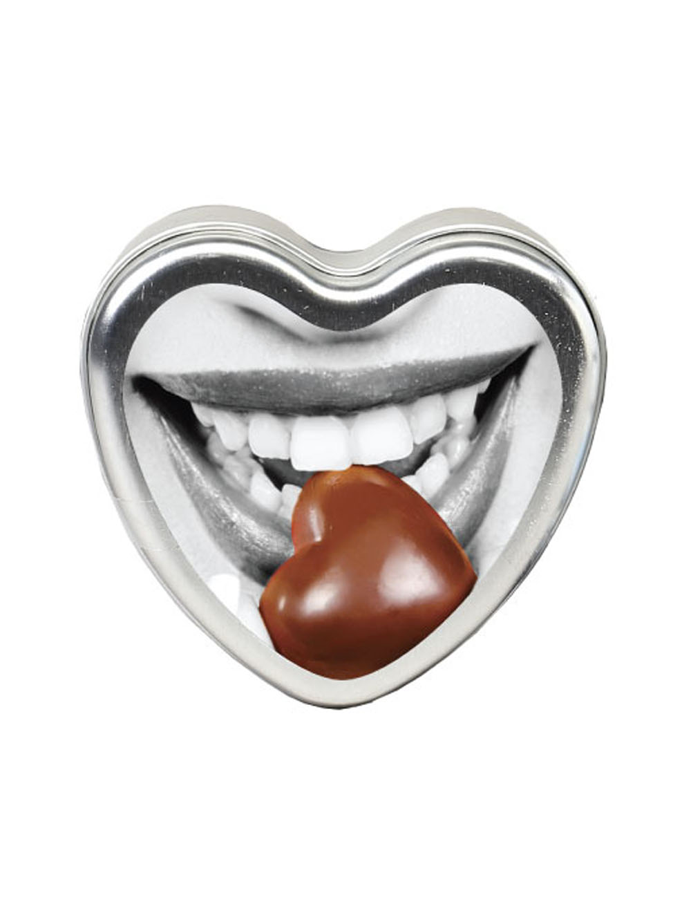 edible heart candle chocolate 4 oz.