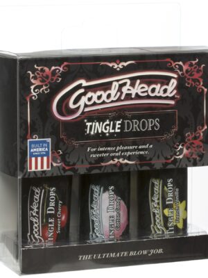 goodhead tingle drops 3 pack french vanilla, cotton candy, sweet cherry goodhead tingle drops 3 pack french vanilla, cotton candy, sweet cherry
