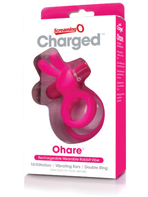 charged ohare rechargeable rabbit vibe pink