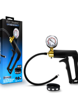 performance gauge pump trigger with silicone tubing and silicone cock strap black