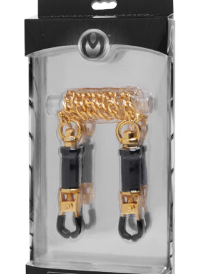 deluxe asjustable nipple clamps gold