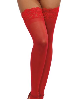 thigh high one size red