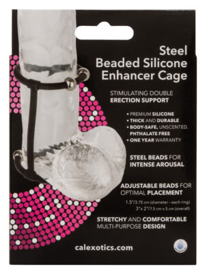 steel beaded silicone enhancer cage steel beaded silicone enhancer cage