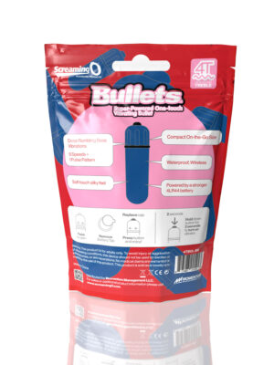 screaming o 4t bullet super powered one touch vibrating bullet blueberry